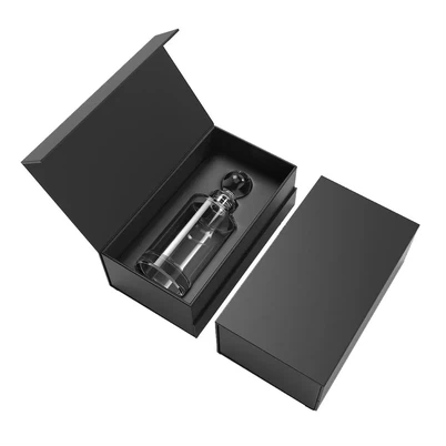 Kohandatud logopaberi must parfüümikasti pakendid tühjad parfüümikastid